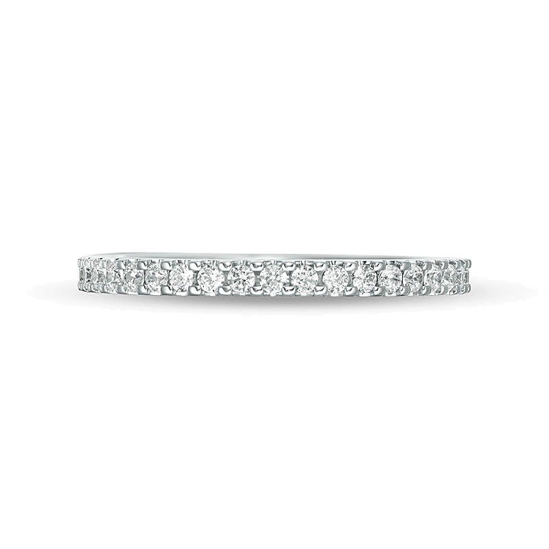 0.5 ct. Gesamtgewicht Diamant Memoire-Ring aus 14K Weißgold (H/SI2)
