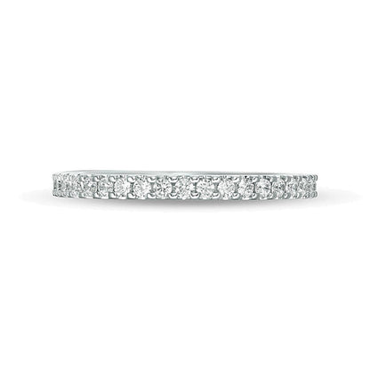 0.5 ct. Gesamtgewicht Diamant Memoire-Ring aus 14K Weißgold (H/SI2)