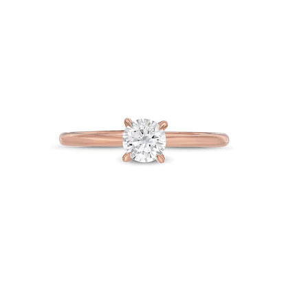 Solitär Verlobungsring 0,5 ct. Gesamtgewicht Diamant in 14K Roségold