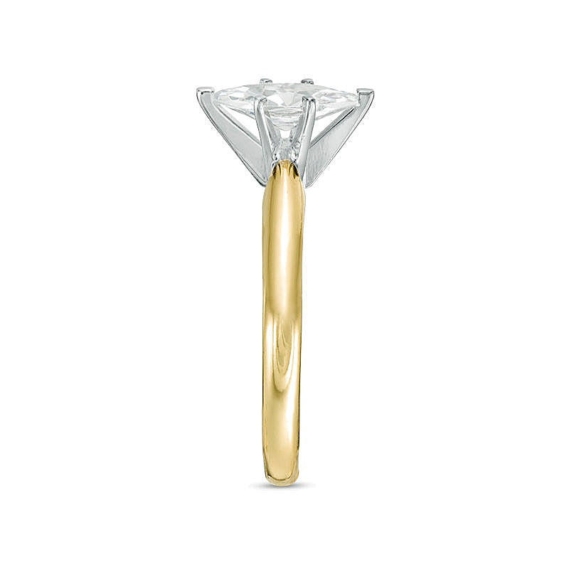 1.0 CT. Marquise Diamant Solitär Verlobungsring in 14K Gelbgold (I/I2)