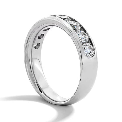 2.0 CT. TW Labordiamant Ring kanalgefasst in 10K Weißgold (F/VS2)