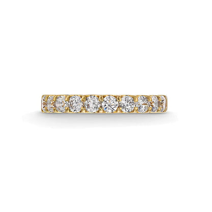 Memoire-Ring mit 0,88 ct. Gesamtgewicht Diamanten und zehn Steinen in 10K Gelbgold