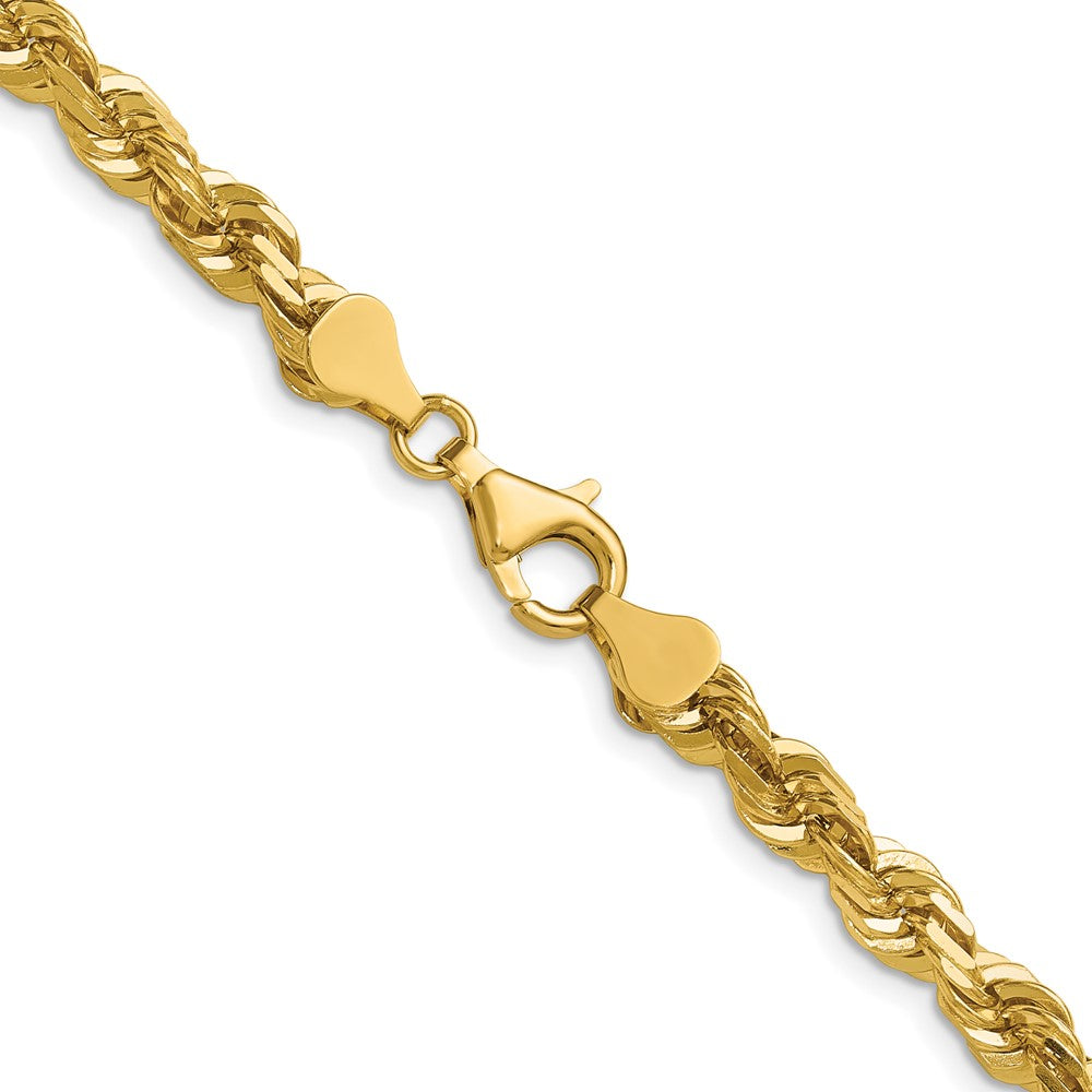 14K Gelbgold 5.5mm Diamantiert Kordel Halskette