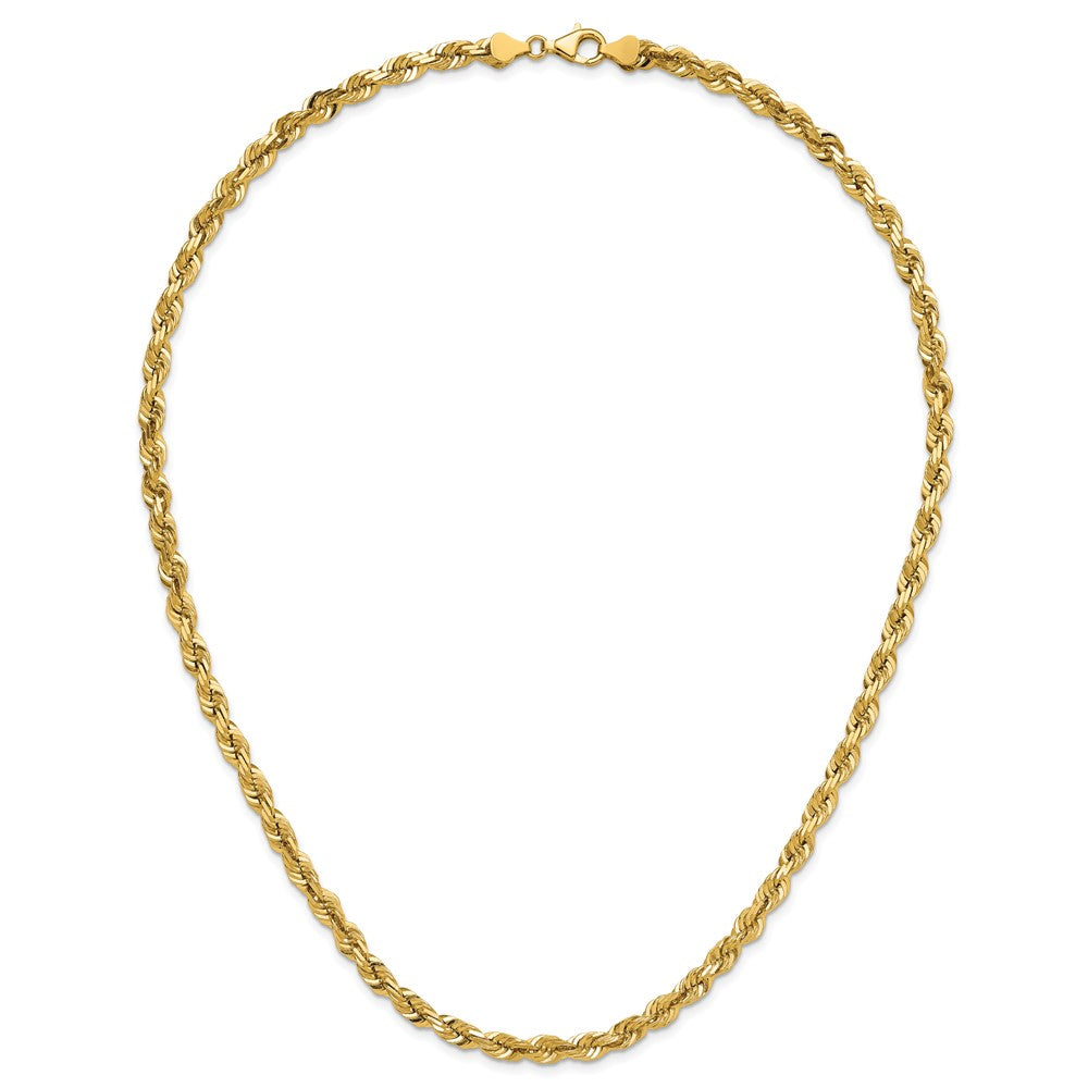 14K Gelbgold 5.5mm Diamantiert Kordel Halskette