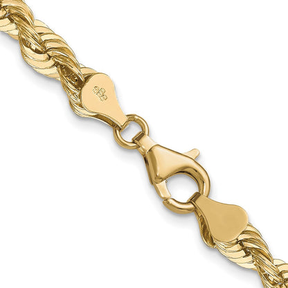 14K Gelbgold 6.0mm Massiv Kordel Halskette