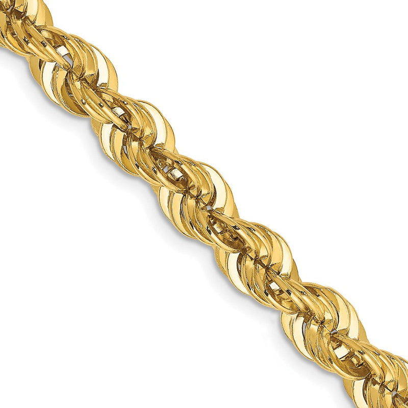 14K Gelbgold 6.0mm Massiv Kordel Halskette