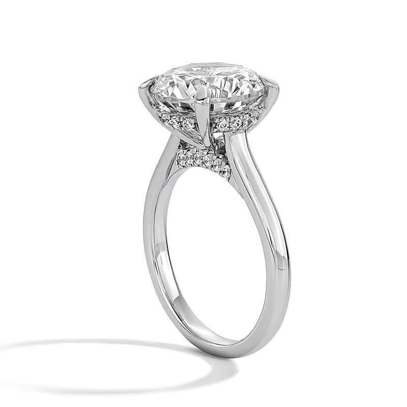 5.25 CT. Gesamtgewicht Labordiamant Solitär Verlobungsring in 14K Weißgold (F/VS2)