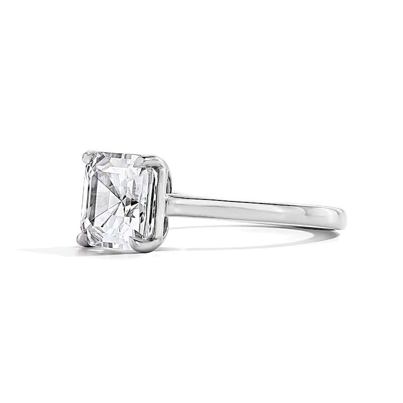 4.0 CT. TW Solitär-Verlobungsring mit Labordiamant im Asscher-Cut in 14K Weißgold (F/VS2)