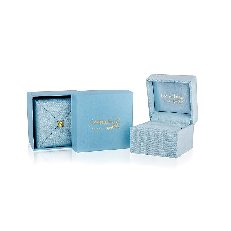 Dreistein-Verlobungsring mit Labordiamanten im Princess- und Baguette-Schliff, 1.5 ct. Gesamtgewicht, in 14K Weißgold für Damen