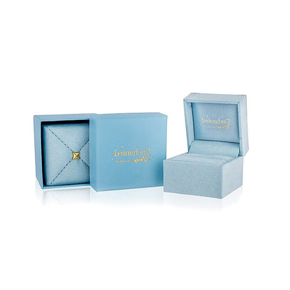 Dreistein-Verlobungsring mit Labordiamanten im Princess- und Baguette-Schliff, 1.5 ct. Gesamtgewicht, in 14K Weißgold für Damen
