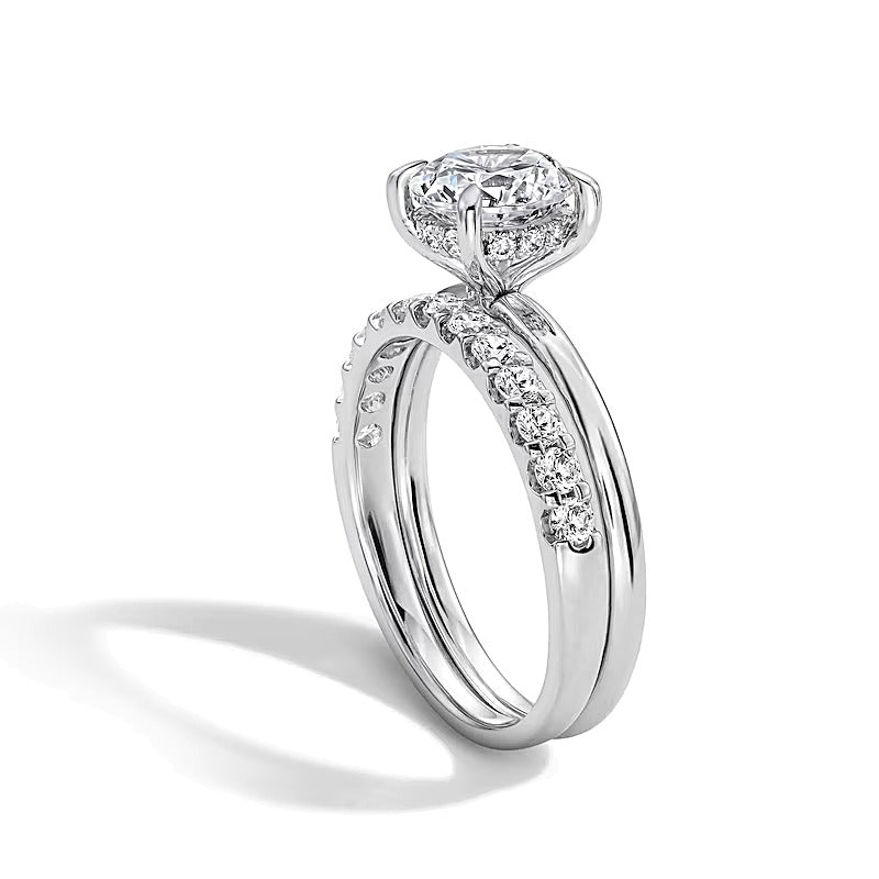 2.0 CT. TW Labordiamant Brautset in 14K Weißgold (F/VS2)