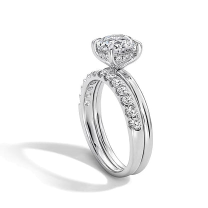 2.0 CT. TW Labordiamant Brautset in 14K Weißgold (F/VS2)