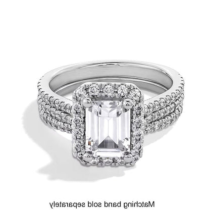 0.25 ct. Gesamtgewicht Labordiamant Contour-Ring in 14K Weißgold (F/SI2)
