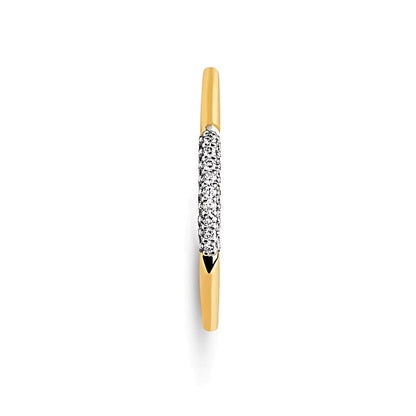 PDPAOLA™ bei Zales 0,1 ct. Gesamtgewicht Labordiamant schmaler Ring in 18K Gelbgold