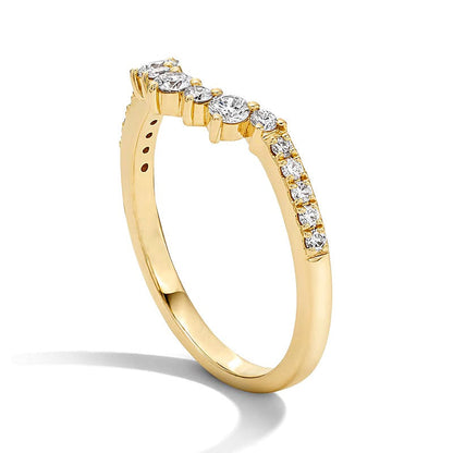 0.33 CT. Gesamtgewicht Labordiamant-Ring im Marquise-Schliff Solitär in 14K Gelbgold (F/VS2)