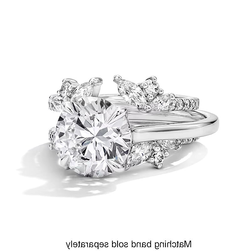 1.25 CT. Gesamtgewicht Labordiamant-Ring im Marquise-Schliff in 14K Weißgold (F/VS2)