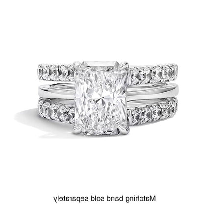 1.5 ct. Gesamtgewicht Labordiamant Solitär Enhancer Ring in 14K Weißgold (F/VS2)