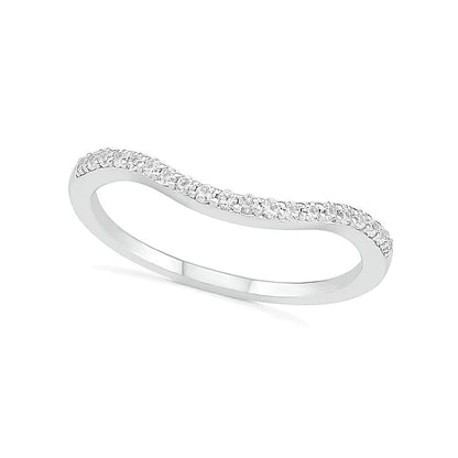 7,0mm Braut-Set mit weißem Labor-Saphir in rundem Schliff, Krappenfassung, rhodiniertes Sterlingsilber 925