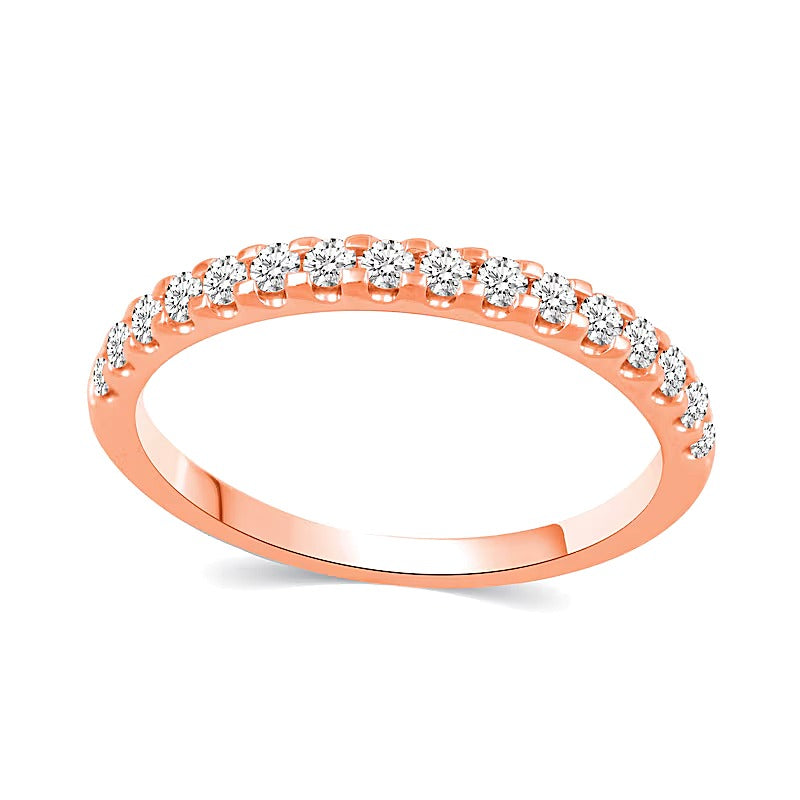 1.0 CT. Gesamtgewicht Diamant Braut-Set mit verborgenem Rahmen in 14K Roségold (I/I2)