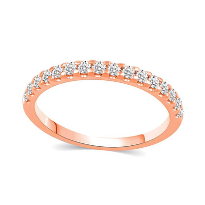 1.0 CT. Gesamtgewicht Diamant Braut-Set mit verborgenem Rahmen in 14K Roségold (I/I2)