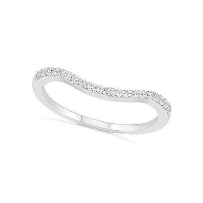 7,0mm Braut-Set mit blauem und weißem Labor-Saphir (rund), geometrisch, geteilte Schiene, in rhodiniertem Sterlingsilber