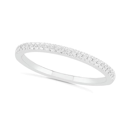 0,38 ct. Gesamtgewicht Komposit-Diamant Brautset im Vintage-Stil in 10K Weißgold