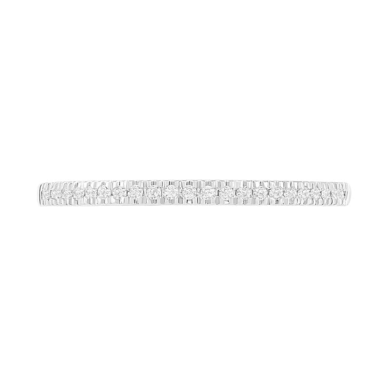 0,38 ct. Gesamtgewicht Komposit-Diamant Brautset im Vintage-Stil in 10K Weißgold