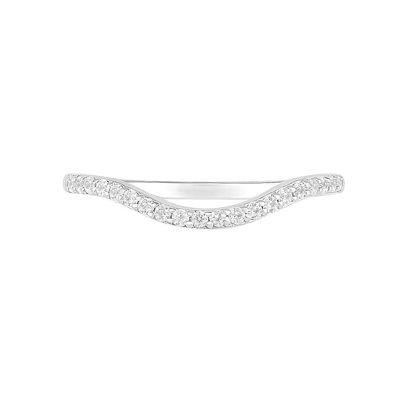 7,0mm Braut-Set mit blauem und weißem Labor-Saphir (rund), geometrisch, geteilte Schiene, in rhodiniertem Sterlingsilber