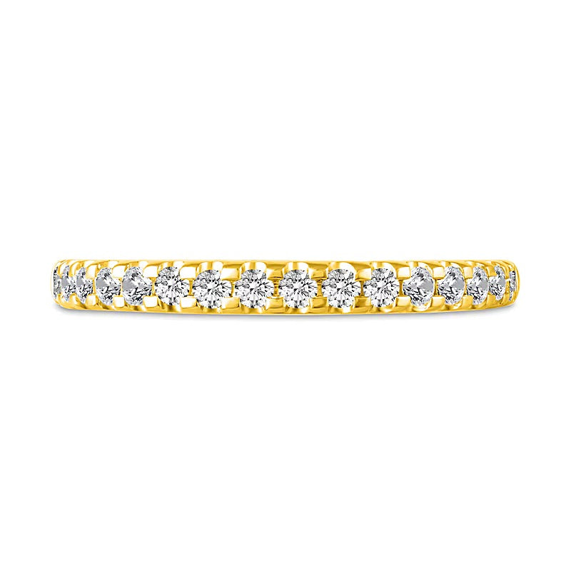 1.0 CT. Gesamtgewicht Diamant Brautset mit verstecktem Rahmen in 14K Gelbgold (I/I2)