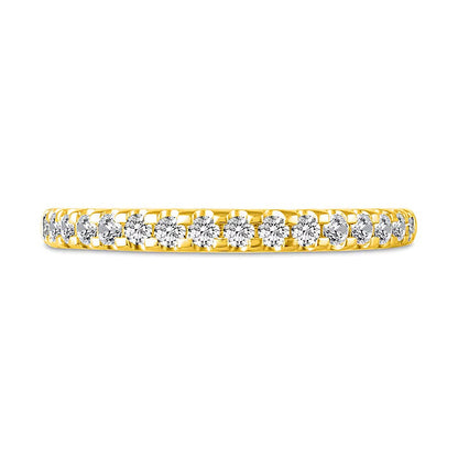1.0 CT. Gesamtgewicht Diamant Brautset mit verstecktem Rahmen in 14K Gelbgold (I/I2)