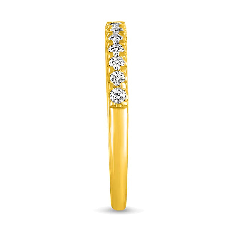 1.0 CT. TW Braut-Set mit Diamanten im Princess- und Rundschliff in 14K Gelbgold (I/I2)