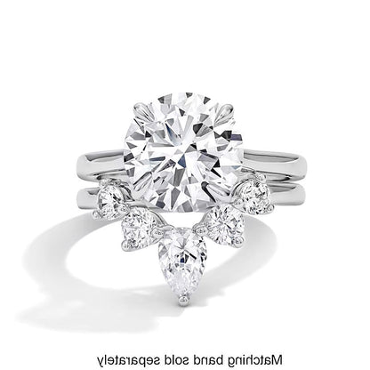 1.0 CT. TW tropfenförmiger Labordiamant Solitär Enhancer Ring in 14K Weißgold (F/VS2)