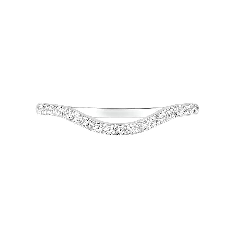 7,0mm Braut-Set mit weißem Labor-Saphir in rundem Schliff, Krappenfassung, rhodiniertes Sterlingsilber 925