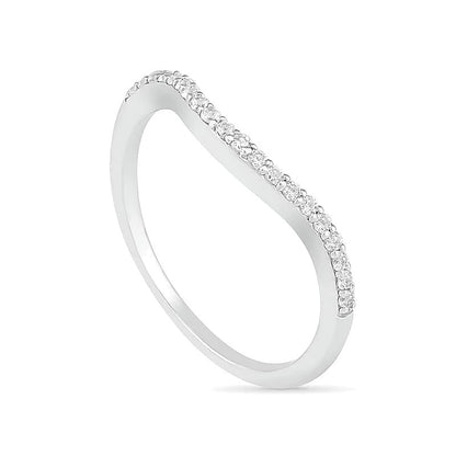 7,0mm Braut-Set mit blauem und weißem Labor-Saphir (rund), geometrisch, geteilte Schiene, in rhodiniertem Sterlingsilber