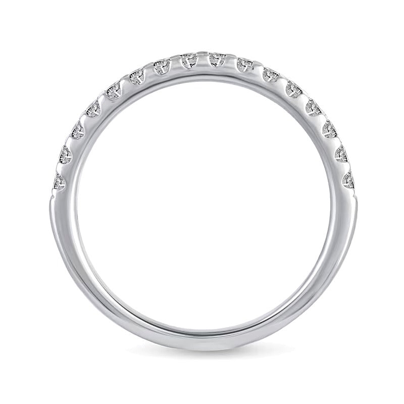 1.0 CT. Gesamtgewicht Diamant-Brautset im Princess-Schliff mit verstecktem Rahmen in 14K Weißgold (I/I2)