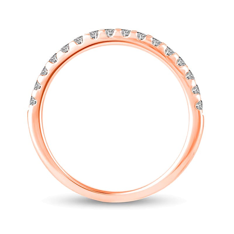1.0 CT. Gesamtgewicht Diamant Braut-Set mit verborgenem Rahmen in 14K Roségold (I/I2)
