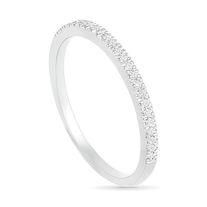 0,38 ct. Gesamtgewicht Komposit-Diamant Brautset im Vintage-Stil in 10K Weißgold