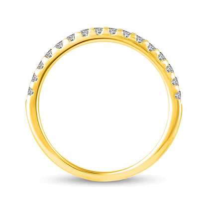 1.0 CT. Gesamtgewicht Diamant Brautset mit verstecktem Rahmen in 14K Gelbgold (I/I2)