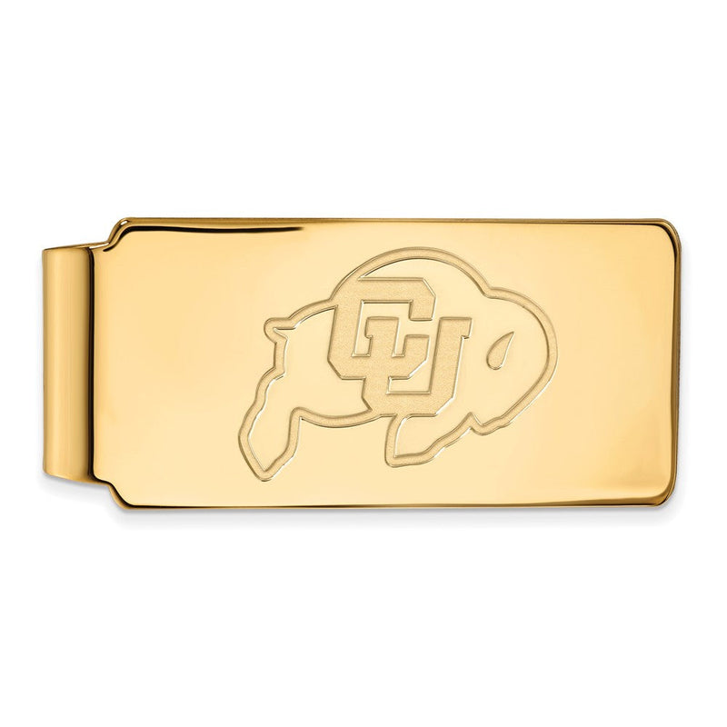 14K Gelbgold Gold Logoart University Of Colorado Buffalo Geldklammer