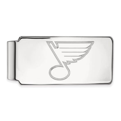 10K Weißgold Nhl Logoart St. Louis Blues Geldklammer