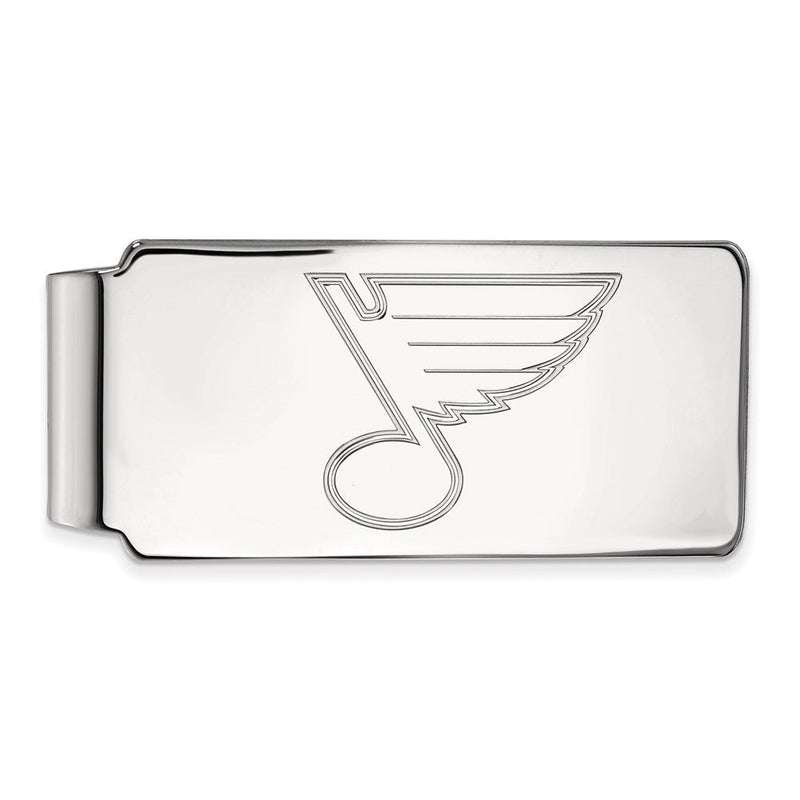 10K Weißgold Nhl Logoart St. Louis Blues Geldklammer