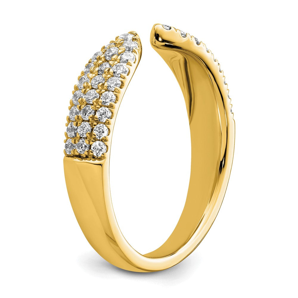 True Origin 14K Gelbgold 0,5K Labor-gezüchteter Diamant VS+ F+ Kompletter Ehering