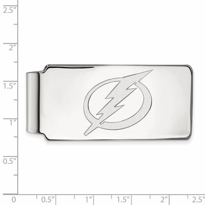 14K Weißgold Nhl Logoart Tampa Bay Blitz Geldklammer
