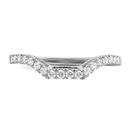 True Origin 14K Weißgold 1/4 Karat Im Labor Gezüchtet Diamant Vs+ F+ Komplett Ehering Ring