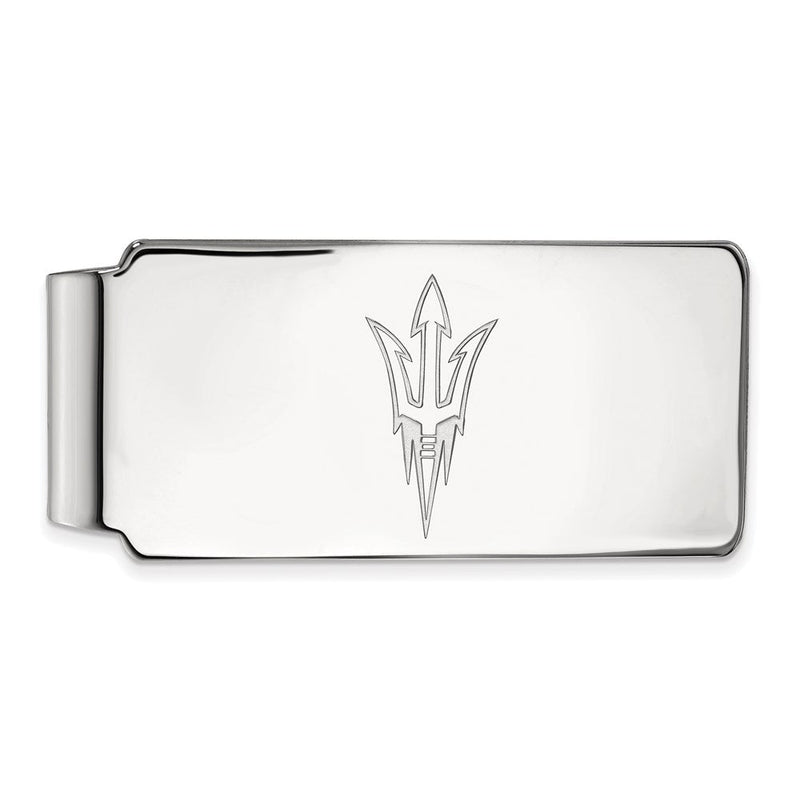 10K Weißgold Logoart Arizona State University Pitchfork Geldklammer