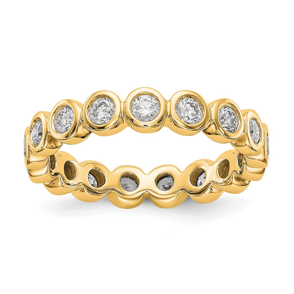 18K Gelbgold Diamant Zargen-Memoire-Ehering