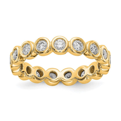18K Gelbgold Diamant Zargen-Memoire-Ehering