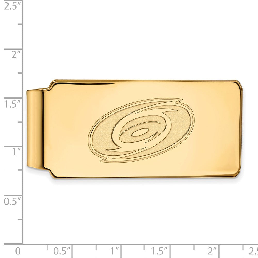 10K Gelbgold Gold Nhl Logoart Carolina Hurricanes Geldklammer