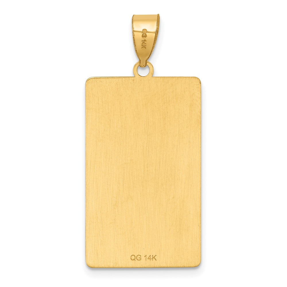 14K Gelbgold The Hermit Tarot Card Anhänger