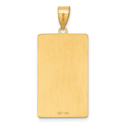 14K Gelbgold The Hermit Tarot Card Anhänger